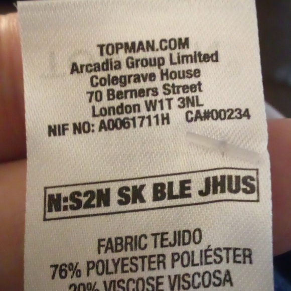 NWOT - TOPMAN Blue Dress Suit Set - Pants Only (SEE DESCRIPTION) - Picture 10 of 15